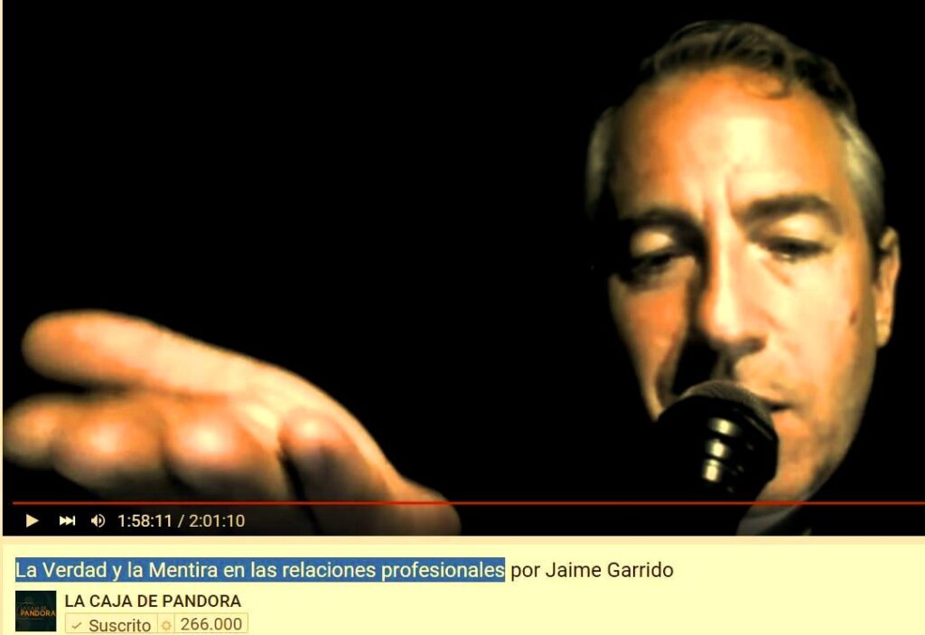 CAJA de PANDORA-La Verdad y la Mentira en las relaciones profesionales